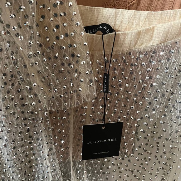 Jluxlabel rhinestone mesh leggings - Picture 2 of 3